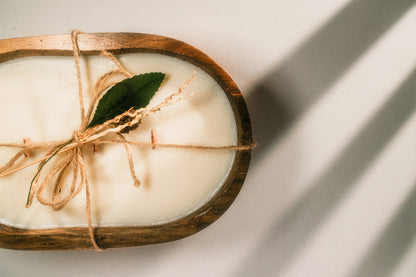 Small Wooden Dough Bowl